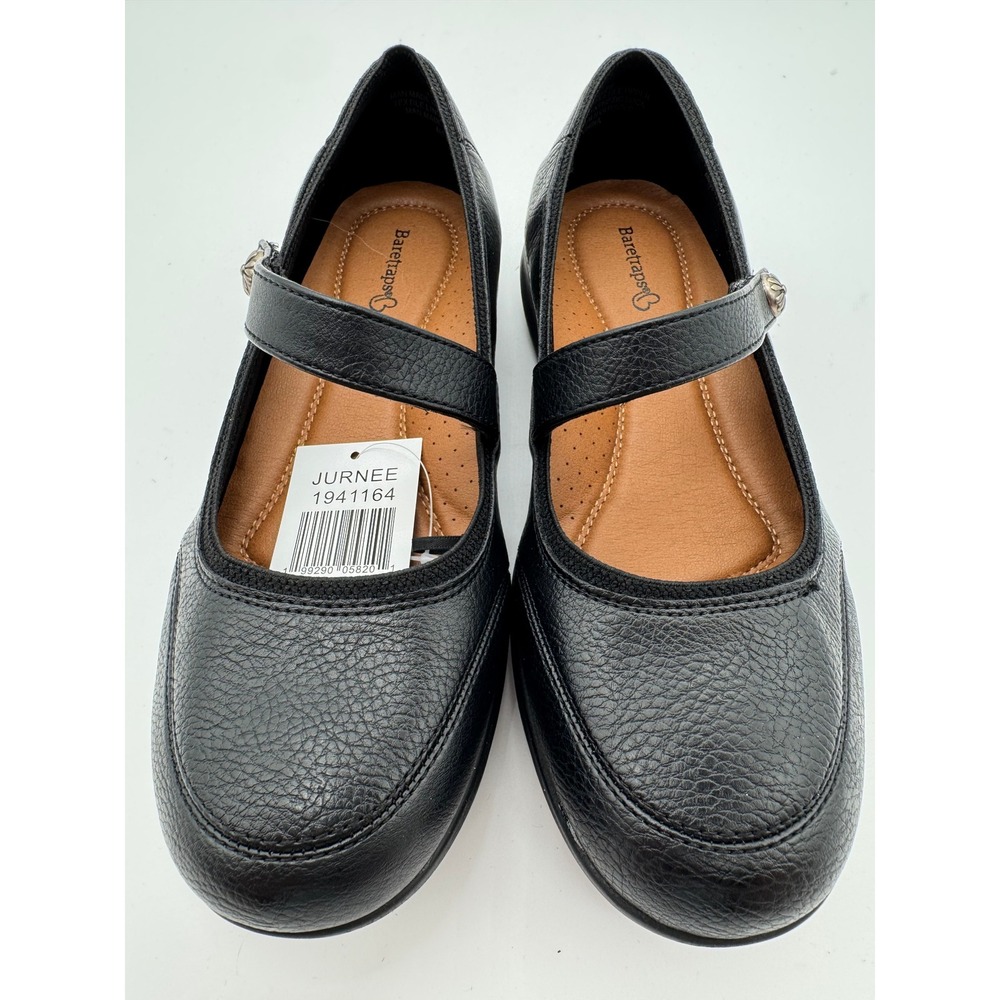 Baretraps Mary Jane Shoes Black Women's US 8.5 Comfort Strap Flats - Picture 4 of 7